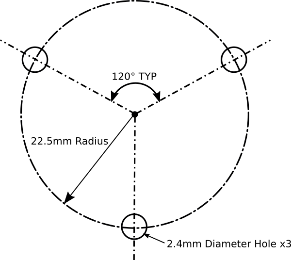 Base Mounting Hole Pattern Sketch