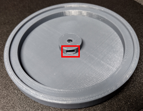 Square Captive Nut Location in Switch Cap